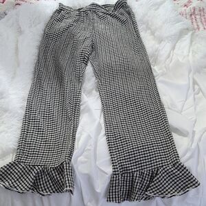 Urban Outfitters Black and White Gingham Pants Size Small